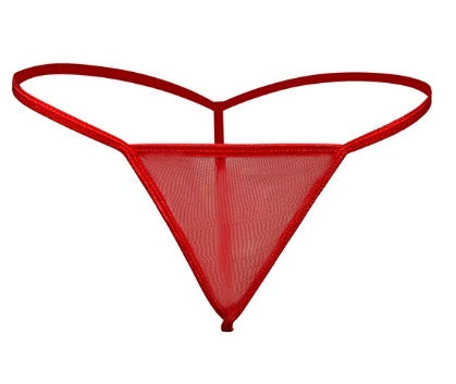 FAUX HAIR MICRO STRING THONG